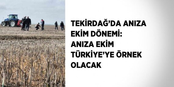 TEKİRDAĞ’DA ANIZA EKİM DÖNEMİ: ANIZA EKİM TÜRKİYE’YE ÖRNEK OLACAK