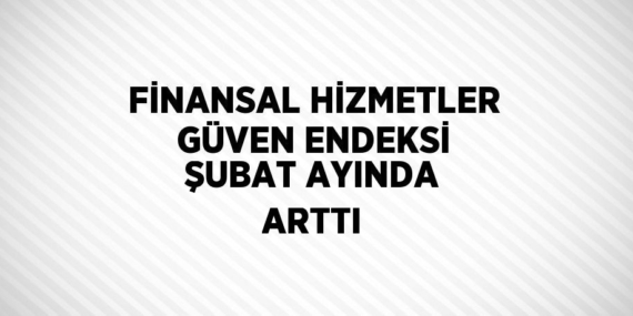 FİNANSAL HİZMETLER GÜVEN ENDEKSİ ŞUBAT AYINDA ARTTI