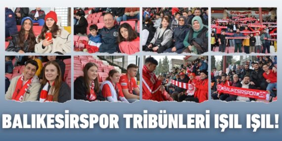 Balıkesirspor tribünleri ışıl ışıl!