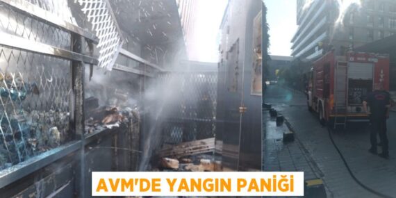 AVM’de yangın paniği