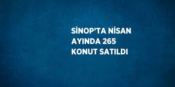 SİNOP’TA NİSAN AYINDA 265 KONUT SATILDI