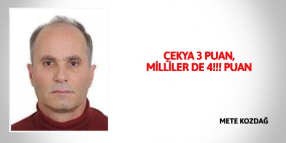 ÇEKYA 3 PUAN, MİLLİLER DE 4!!! PUAN