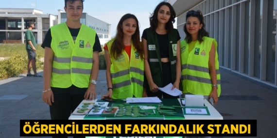 ÖĞRENCİLERDEN FARKINDALIK STANDI