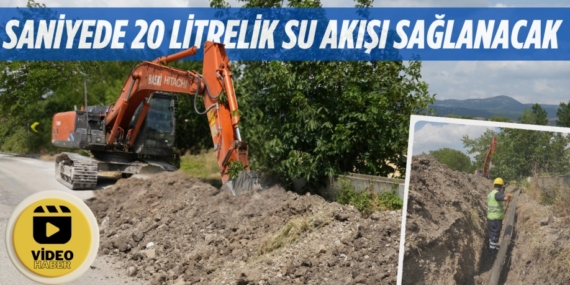 SANİYEDE 20 LİTRELİK SU AKIŞI SAĞLANACAK