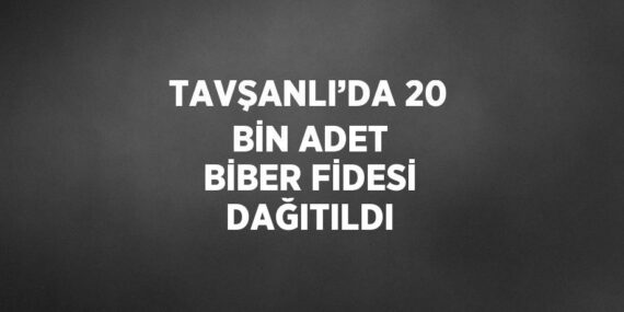 TAVŞANLI’DA 20 BİN ADET BİBER FİDESİ DAĞITILDI