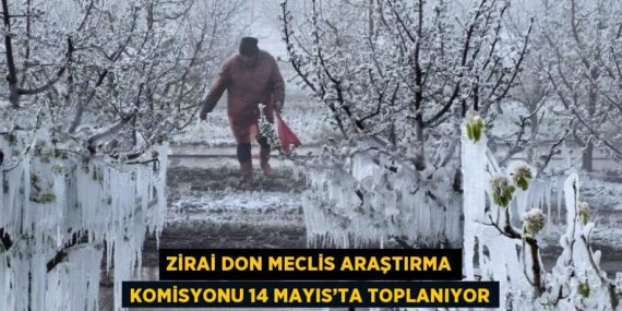ZİRAİ DON MECLİS ARAŞTIRMA KOMİSYONU 14 MAYIS’TA TOPLANIYOR