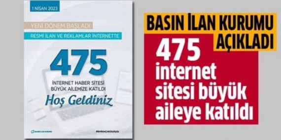 RESMİ İLAN VE REKLAMLAR ARTIK İNTERNETTE