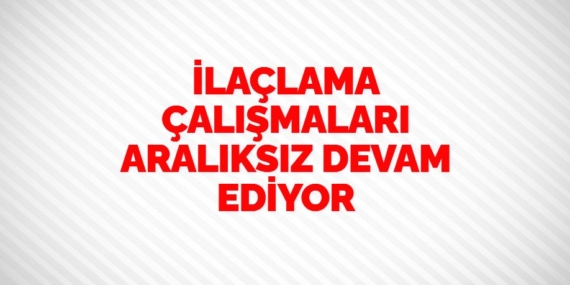 İLAÇLAMA ÇALIŞMALARI ARALIKSIZ DEVAM EDİYOR