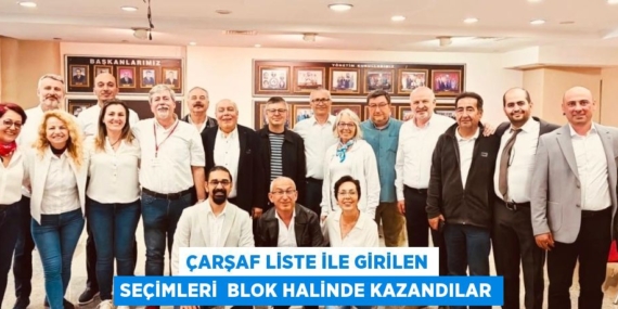 ÇARŞAF LİSTE İLE GİRİLEN SEÇİMLERİ  BLOK HALİNDE KAZANDILAR
