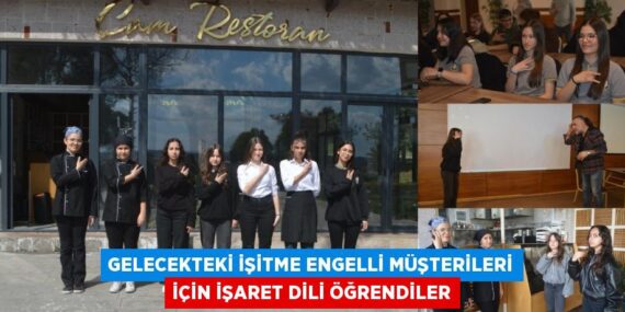 GELECEKTEKİ İŞİTME ENGELLİ MÜŞTERİLERİ İÇİN İŞARET DİLİ ÖĞRENDİLER