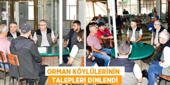 ORMAN KÖYLÜLERİNİN   TALEPLERİ DİNLENDİ