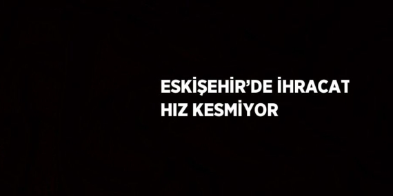 ESKİŞEHİR’DE İHRACAT HIZ KESMİYOR