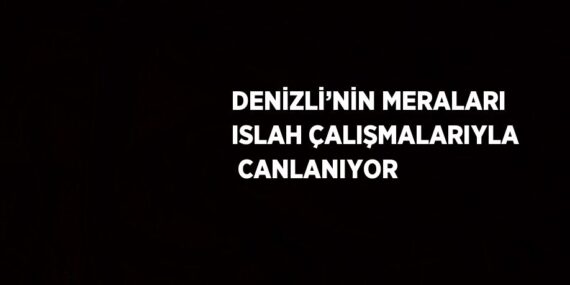 DENİZLİ’NİN MERALARI ISLAH ÇALIŞMALARIYLA  CANLANIYOR