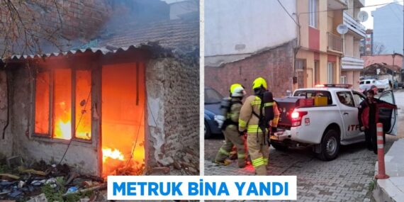METRUK BİNA YANDI