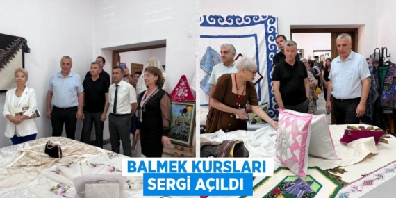 BALMEK KURSLARI SERGİ AÇILDI