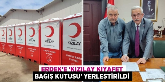 ERDEK’E “KIZILAY KIYAFET BAĞIŞ KUTUSU” YERLEŞTİRİLDİ