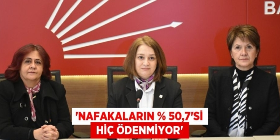“NAFAKALARIN % 50,7’Sİ  HİÇ ÖDENMİYOR”