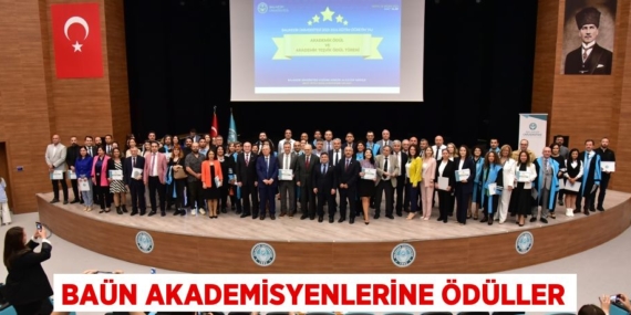 BAÜN AKADEMİSYENLERİNE ÖDÜLLER
