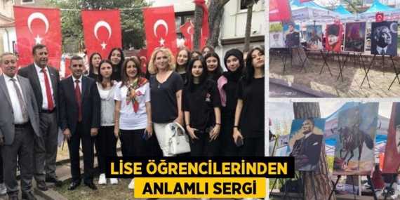 LİSE ÖĞRENCİLERİNDEN  ANLAMLI SERGİ