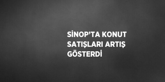 SİNOP’TA KONUT SATIŞLARI ARTIŞ GÖSTERDİ