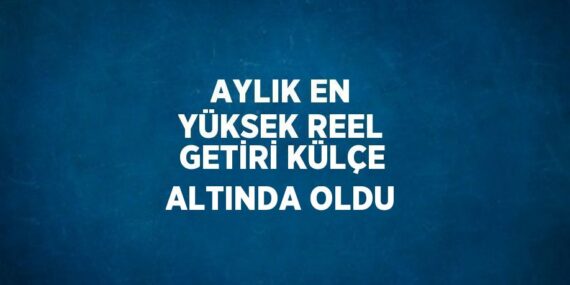 AYLIK EN YÜKSEK REEL GETİRİ KÜLÇE ALTINDA OLDU