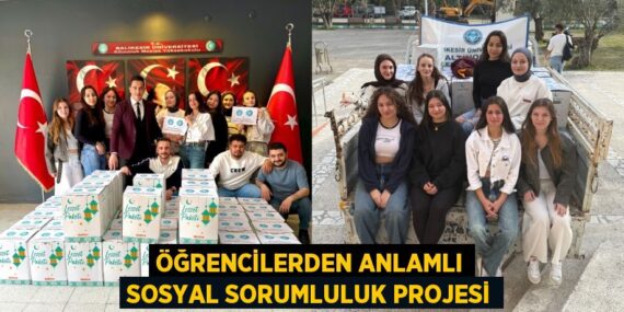 ÖĞRENCİLERDEN ANLAMLI SOSYAL SORUMLULUK PROJESİ