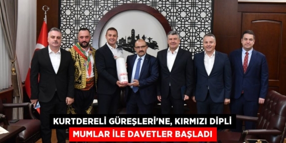 KURTDERELİ GÜREŞLERİ’NE, KIRMIZI DİPLİ MUMLAR İLE DAVETLER BAŞLADI