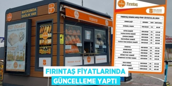 FIRINTAŞ FİYATLARINDA GÜNCELLEME YAPTI