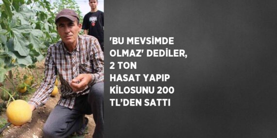 ‘BU MEVSİMDE OLMAZ’ DEDİLER, 2 TON HASAT YAPIP KİLOSUNU 200 TL’DEN SATTI