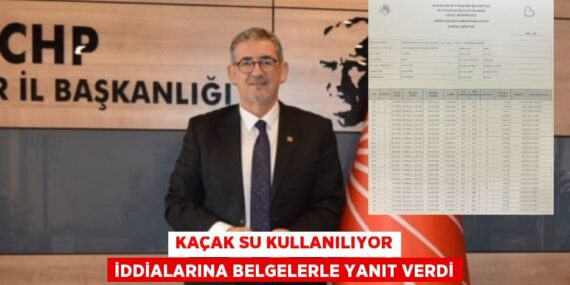Kaçak su kullanılıyor iddialarına belgelerle yanıt verdi