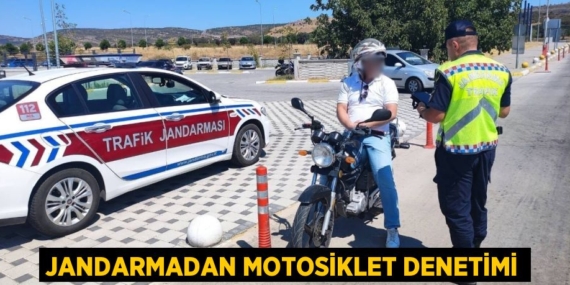 JANDARMADAN MOTOSİKLET DENETİMİ