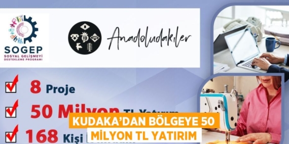 KUDAKA’DAN BÖLGEYE 50 MİLYON TL YATIRIM