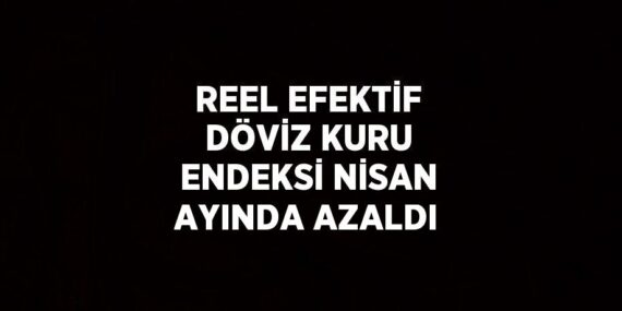 REEL EFEKTİF DÖVİZ KURU ENDEKSİ NİSAN AYINDA AZALDI