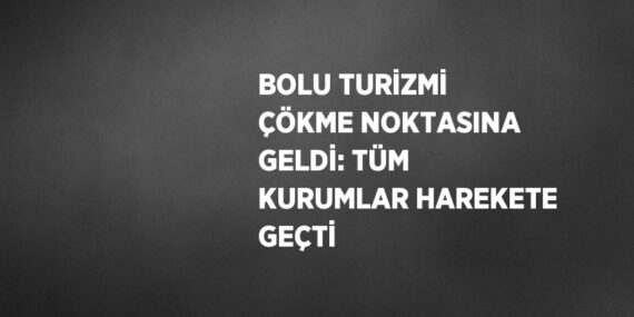 BOLU TURİZMİ ÇÖKME NOKTASINA GELDİ: TÜM KURUMLAR HAREKETE GEÇTİ