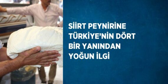 SİİRT PEYNİRİNE TÜRKİYE’NİN DÖRT BİR YANINDAN YOĞUN İLGİ