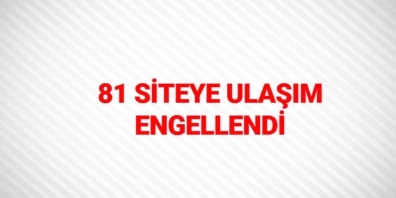 81 SİTEYE ULAŞIM ENGELLENDİ