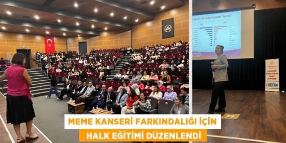 MEME KANSERİ FARKINDALIĞI İÇİN   HALK EĞİTİMİ DÜZENLENDİ