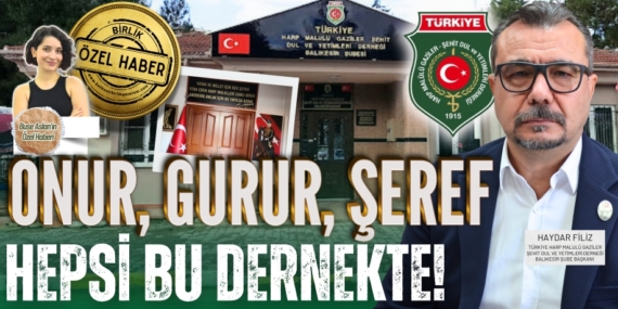 ONUR, GURUR, ŞEREF  HEPSİ BU DERNEKTE!