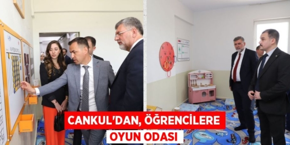 CANKUL’DAN, ÖĞRENCİLERE OYUN ODASI