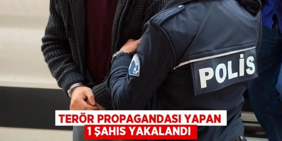 TERÖR PROPAGANDASI YAPAN 1 ŞAHIS YAKALANDI