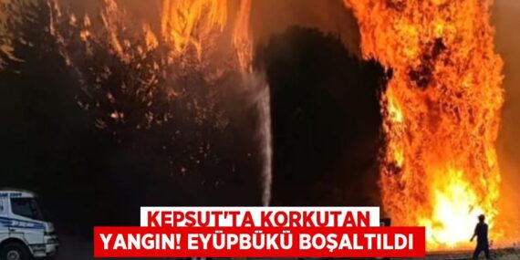 Kepsut’ta Korkutan Yangın! Eyüpbükü Boşaltıldı