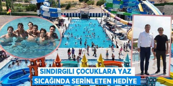 SINDIRGILI ÇOCUKLARA YAZ SICAĞINDA SERİNLETEN HEDİYE