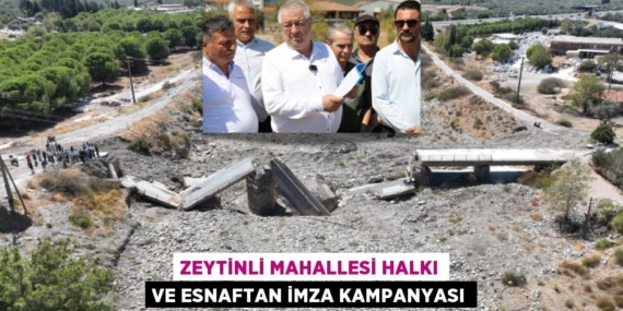 ZEYTİNLİ MAHALLESİ HALKI VE ESNAFTAN İMZA KAMPANYASI