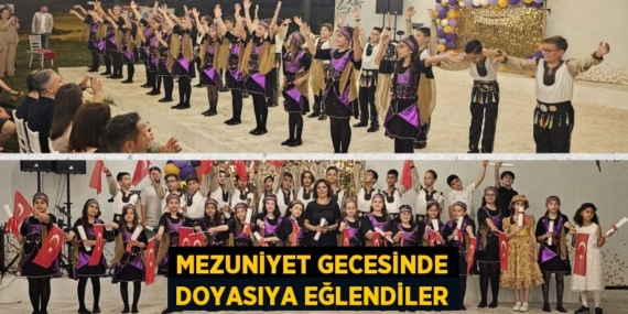 MEZUNİYET GECESİNDE DOYASIYA EĞLENDİLER
