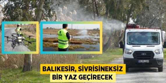BALIKESİR, SİVRİSİNEKSİZ BİR YAZ GEÇİRECEK