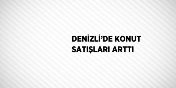 DENİZLİ’DE KONUT SATIŞLARI ARTTI