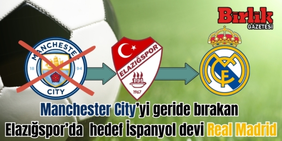 Elazığspor, Manchester City’yi geride bırakarak tarih yazıyor: Hedef İspanyol devi Real Madrid