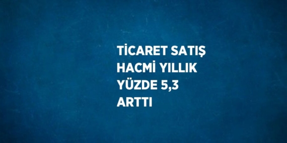 TİCARET SATIŞ HACMİ YILLIK YÜZDE 5,3 ARTTI