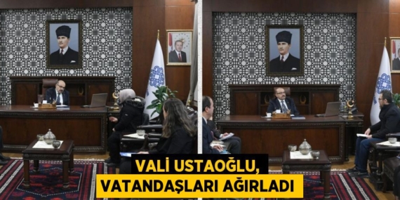 VALİ USTAOĞLU, VATANDAŞLARI AĞIRLADI