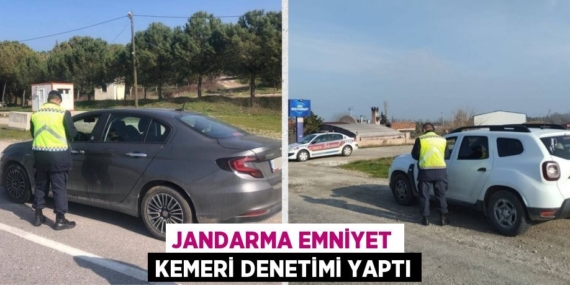 JANDARMA EMNİYET KEMERİ DENETİMİ YAPTI